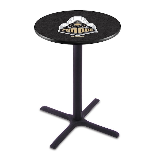 42" Blk Wrinkle Purdue Pub Table